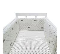 PTKG Breathable Cot Bumper Breathable Crib Bumper Cot Liner Cot Bumpers for Cot Bed Padded Baby Cot Bumpers Cotbed Bumper Airwrap Cot Bumper,A17,150cm×30cm