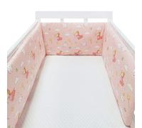 PTKG Breathable Cot Bumper Breathable Crib Bumper Cot Liner Cot Bumpers for Cot Bed Padded Baby Cot Bumpers Cotbed Bumper Airwrap Cot Bumper,A13,300cm×30cm