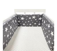 PTKG Breathable Cot Bumper Breathable Crib Bumper Cot Liner Cot Bumpers for Cot Bed Padded Baby Cot Bumpers Cotbed Bumper Airwrap Cot Bumper,A24,150cm×30cm