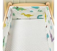 PTKG Breathable Crib Bumper Airwrap Cot Bumper Baby Cot Bumpers Safer Cot Liner Breathable Mesh Cot Liner Cot Bumpers for Cot Bed Cot Mesh Bumpers,A18,150cm×30cm