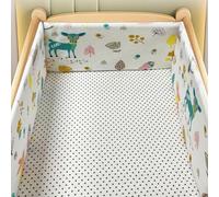PTKG Breathable Crib Bumper Airwrap Cot Bumper Baby Cot Bumpers Safer Cot Liner Breathable Mesh Cot Liner Cot Bumpers for Cot Bed Cot Mesh Bumpers,A13,300cm×30cm