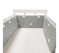PTKG Breathable Mesh Cot Liner Breathable Crib Bumper Cot Liner Airwrap Cot Bumper Baby Cot Bumpers Padded Cot Bumpers For Cot Bed Baby Cot Bed Bumper Soft,A05,180cm×30cm