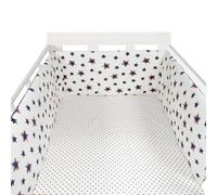 PTKG Breathable Mesh Cot Liner Breathable Crib Bumper Cot Liner Airwrap Cot Bumper Baby Cot Bumpers Padded Cot Bumpers For Cot Bed Baby Cot Bed Bumper Soft,A19,150cm×30cm