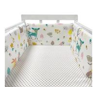 PTKG Breathable Mesh Cot Liner Breathable Crib Bumper Cot Liner Airwrap Cot Bumper Cot Mesh Bumpers Baby Cot Bumpers Safer Cot Liner Baby Cot Bumpers Padded,A07,300cm×30cm