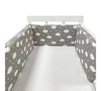 PTKG Cot Bumpers For Cot Bed Breathable Cot Bumper Crib Bumper Cot Bed Bumper Sets Cot Protector Bumper All Round Breathable Crib Bumper Cot Liner Airwrap Cot Bumper,A01,200cm×30cm