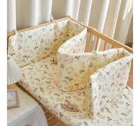 PTKG Cushion Side Protectors Guard Safety Rail Bedside Protection Bed Cot Liner Headboard Padded Side Protectors Protect Rail Cover Baby Bed Baby Boys Girls Nursery,D7,120 * 28cm