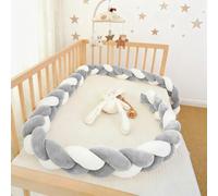 PTKG Decor Braided Mat Cuddle,Cushion Knot Bed Guard Rail, All Round Braided Protector for Room Bed,Thick Soft Breathable Cushion Side Protectors, All Round Braided Pillow,Y15,100CM