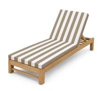 PTKG Garden Recliner Chair Cushion Durable Outdoor Cushion | Removable Zipper Cover,with Ties,Machine Washable,50d High Density Foam,Portable Handle,Sun Lounger,Beach Chair