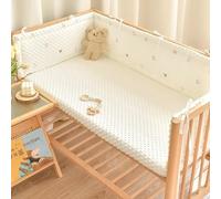 PTKG Liner Cot Cot Safer Cot Liner Baby Cot Padded Cot Liner Headboard Crib Rail Cover Baby Crib Bed Liner Cot Universal Bedside Rail Fit Toddler Bed Guard Bed Guard for Toddler,4,150 * 28cm