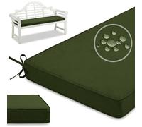 PTKG Outdoor Cushions 5 cm Thick Foam for Seating Rectangle Cushion Non-Slip Seat Garden Chair Cushions Waterproof Outdoor Cushion Covers for Lawn & Garden, Patio, Office,Grün,80x30x5cm