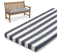PTKG Window Seat Cushion 5 cm Thick Garden Bench Cushions 50d High-Resilience Foam Swing Seat Cushions 3 Seater Washable Cover Zippered for Bay Windows, Patio, Porch Furniture,Dunkelblau,115x35x5cm