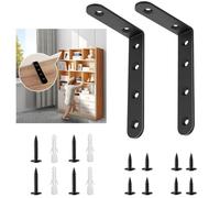PTKSZGT Furniture Anchors, Heavy Duty Hardware Brackets Furniture Wall Anchors for Baby Pet Proofing, Prevent Dresser Bookshelf Falling Earthquake Straps for Child Holds Up to 400 Pounds