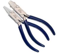 PTL® Flat Nose & Round Nose Pliers Set - Nylon Jaws, Craft & Jewellery Making Gift Ideas, Free Replacement Jaws