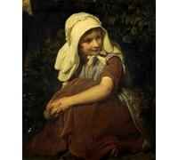 PTLYE Classic Painting Canvas Wall Art Oil Painting the Gypsy Girl By Sant Poster Artworks for Hallway Decor 60x90cm