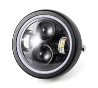 PTLYE For Steed GN125 For Keeway K For Super For Light 125 6.5 Inch LED Motorcycle Headlight HeadLamp Halo DRL Universal Motorcycle Front Headlight Headlamp Assembly