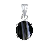 PTM Sulemani Hakik Sterling Silver Pendant 10.25ct or 9.5ct Natural Certified Astrological Gemstone 925 to Hallmarked for Men and Women - nvslp11025