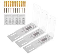 PTMTFYL 3 Pcs Crack Monitor, Crack Monitoring Record, Concrete Crack Monitor, Standard Tell-Tale Crack Monitor, Corner Crack Monitor, Crack Measure Gauge for Monitoring Wall Deformation and Crack