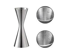 PTNeu Cocktail Jigger, Silver Stainless Steel Measuring Cup - 30ml & 60ml