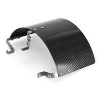 PTNHZ Universal Stainless Steel Air Intake Filter Cover Heat Shield Fits for 2.5-3.5" Cone or Cylinder Filter Carbon Fiber