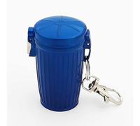 PTNKUIIY Cigarette Pocket Ashtray, Ashtray for Travel, Portable Waterproof Ashtray to Go, Odour-Proof, Mini Travel Ashtray with Lid and Key Ring for Outdoors, Blue