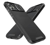 Ptny Case for Samsung Galaxy A07 4G Case Military Armored Sliding Camera Protect Covers, PC and TPU Anti-Shock Anti-Scratch Case for Samsung Galaxy A07 4G, Black