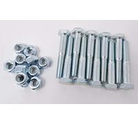 PTO Shaft Shear Bolt M8 x 50mm grade 8.8 pack of 10 Mowers Grass Toppers etc + 10 M8 Nyloc Lock Nuts High Tensile