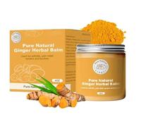 PTOSYAPE Pure Natural Ginger Herbal Balm, Organic Pure Natural Ginger Herbal Salve 4oz, Organic Herbal Salve, Care Cream, Effective in Relieve Pain, Suitable for Adults and The Elderly (120ml)