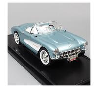 PTPTPTPT Model 1 18 Diecast Toy Vehicle For Chevrolet Corvette 1957 Simulation Alloy Convertible Car Model Collectible ornament
