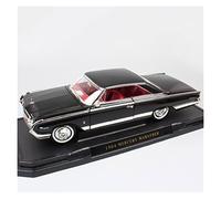 PTPTPTPT Model 1 18 Diecast Toy Vehicle For Ford 1964 Mercury Marauder Simulation Alloy Muscle Car Model Collectible ornament(Black)
