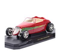 PTPTPTPT Model 1 18 Diecast Toy Vehicle For Ford B Coupe 1933 Simulation Alloy Convertible Car Model Collectible ornament(Red)