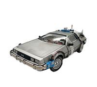 PTPTPTPT Model 1 18 For Back To The Future 3 Time Machine DeLorean DMC-12 Diecast Car Model Toy Gifts Collectible