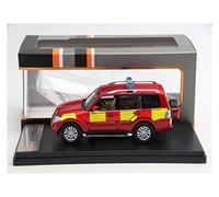 PTPTPTPT Model 1 43 For Mitsubishi Shogun Derbyshire Fire Rescue Service 2010 Alloy Off-road Car Model Diecast Vehicle