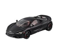 PTPTPTPT Model For McLaren 720s Super Sportcar Alloy Diecast Simulation Model Car With Sound And Light Pull Back Toys 1/24 (Black)