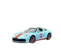 PTPTPTPT Model For Porsche 911 Alloy Car Model Diecasts Metal Toy Car Sound And Light Toy Collectibles Gift 1:32 (Blue No box)