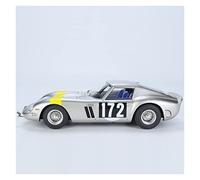 PTPTPTPT Modelo 1 18 For Ferrari 250 GTO Resin Diecast Racing Car Model Static Simulation High End Collectible Souvenir Regalos navideños(Silver)