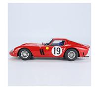 PTPTPTPT Modelo 1 18 For Ferrari 250 GTO Resin Diecast Racing Car Model Static Simulation High End Collectible Souvenir Regalos navideños(Red)