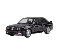 PTPTPTPT Modelo For 1988 BMW M3 Alloy Sports Car Model Diecasts Metal Classic Car Model Sound And Light Toys Gift 1:24 Regalos navideños(Black 1)
