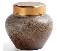Ptrecniok Pet urn， Handcrafted Ceramic Cremation Urn Holds 10 Cubic Inches For Humans And Pets Multicolor(White)