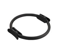 Ptrecniok Yoga ring， Dual Grip Training Yoga Pilates Ring For Muscle Exercise Kit Magic Circle(Black)