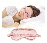 Ptrin Plush Fluffy Sleeping Mask, 1 Pack Sleeping Eye Mask,Blackout, Comfortable Sleeping Eye Mask, Reduce Eye Puffiness, Adjustable Straps, Easy to Sleep, Unisex Gifts(Pink)
