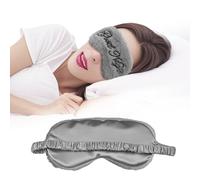 Ptrin Plush Fluffy Sleeping Mask, 1 Pack Sleeping Eye Mask,Blackout, Comfortable Sleeping Eye Mask, Reduce Eye Puffiness, Adjustable Straps, Easy to Sleep, Unisex Gifts(Ash)