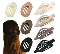 Ptrin Women's Flat Hair Clips, Duckbill Clips,2 Styles,Suitable for Thick or Thin Hair.Curved Design,Suitable for Lying Down or Driving. Suitable for Women and Girls,8-Pack(B-4)