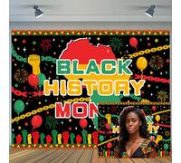 Ptrxobj Black History Month Backdrop African Map Black History Photography Background Liberation Freedom Party Decorations Celebration Event Photo Booth Props 10X8FT