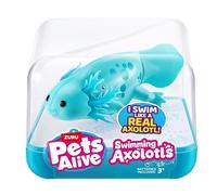 Pts Alive Swimming Axolotl - Teal - Dive Into An Enchanting World Of Underwater Fun With Pets Alive Swimming Axolotls! - Includes: 1 X Axolotl, 1 X Collector's Guide