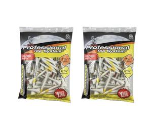 PTS Evolution Combo Pride PTS Evolution Combo 2 3 4 1 Clamshell of 50 tees, Yellow, 2.3 UK (Pack of 2)