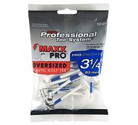 PTS Pride Maxpro Oversize Golf Tees Bag of 10 Tees Golf Tees - Blue/White, 3.1/4"