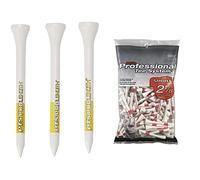 PTS Unisex Golf Wooden Tees 2 3 4 bag of 100 Tees, 100, Tees UK & Unisex golf tees, Bag of 120 UK