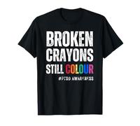 PTSD Awareness Broken Crayons Still Colour Veteran Lives T-Shirt