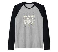 PTSD Awareness Mental Health Support Trauma Survivor Gift Raglan Baseball Tee