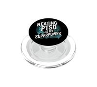 PTSD Awareness Post Traumatic Stress Disorder Awareness PopSockets PopGrip for MagSafe